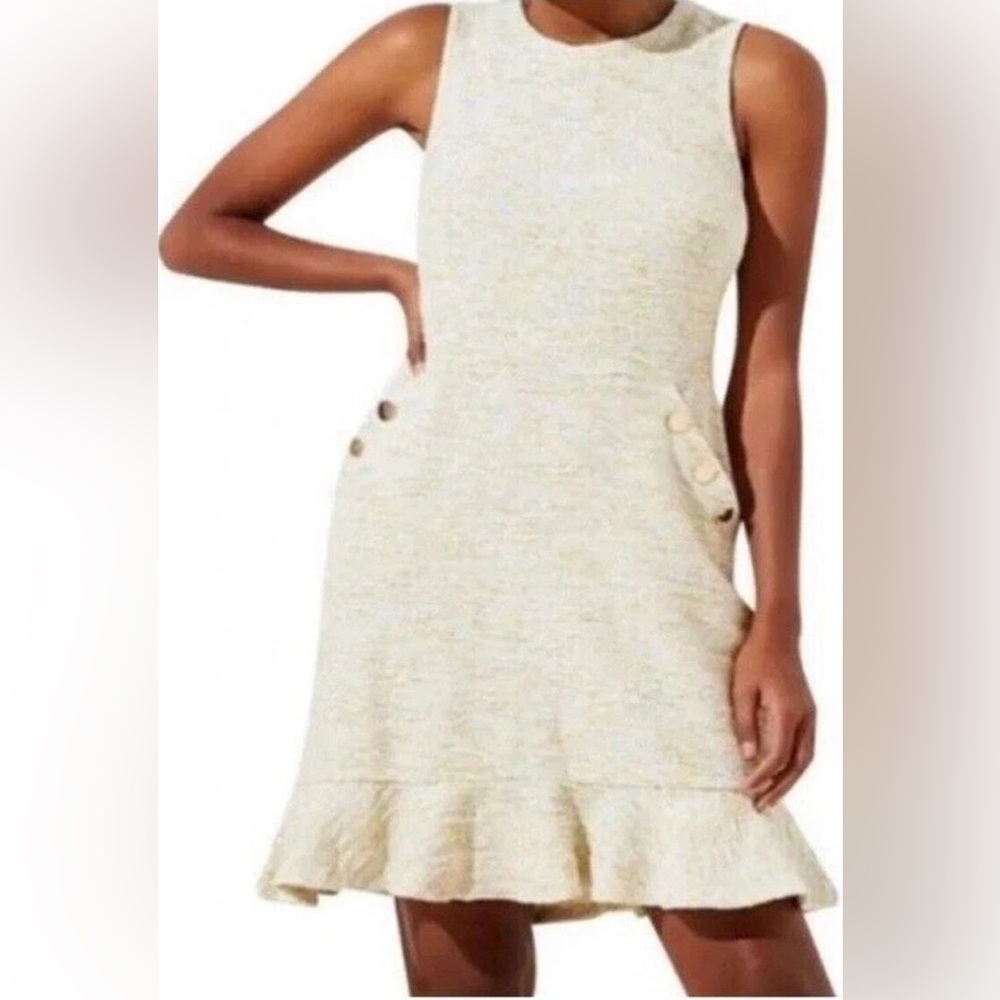 LOFT Women’s Cream & Yellow Dress – New With Tags, Size 10